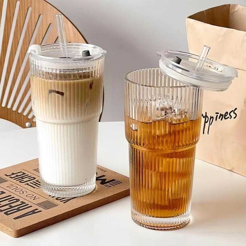 That Clear Cup | Ribbed Tumbler with Leakproof Lid